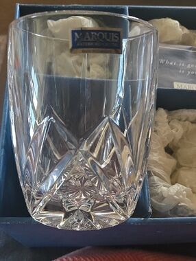 Marquis by Waterford Crystal Cut Whiskey Glasses-set Of 4 Clear